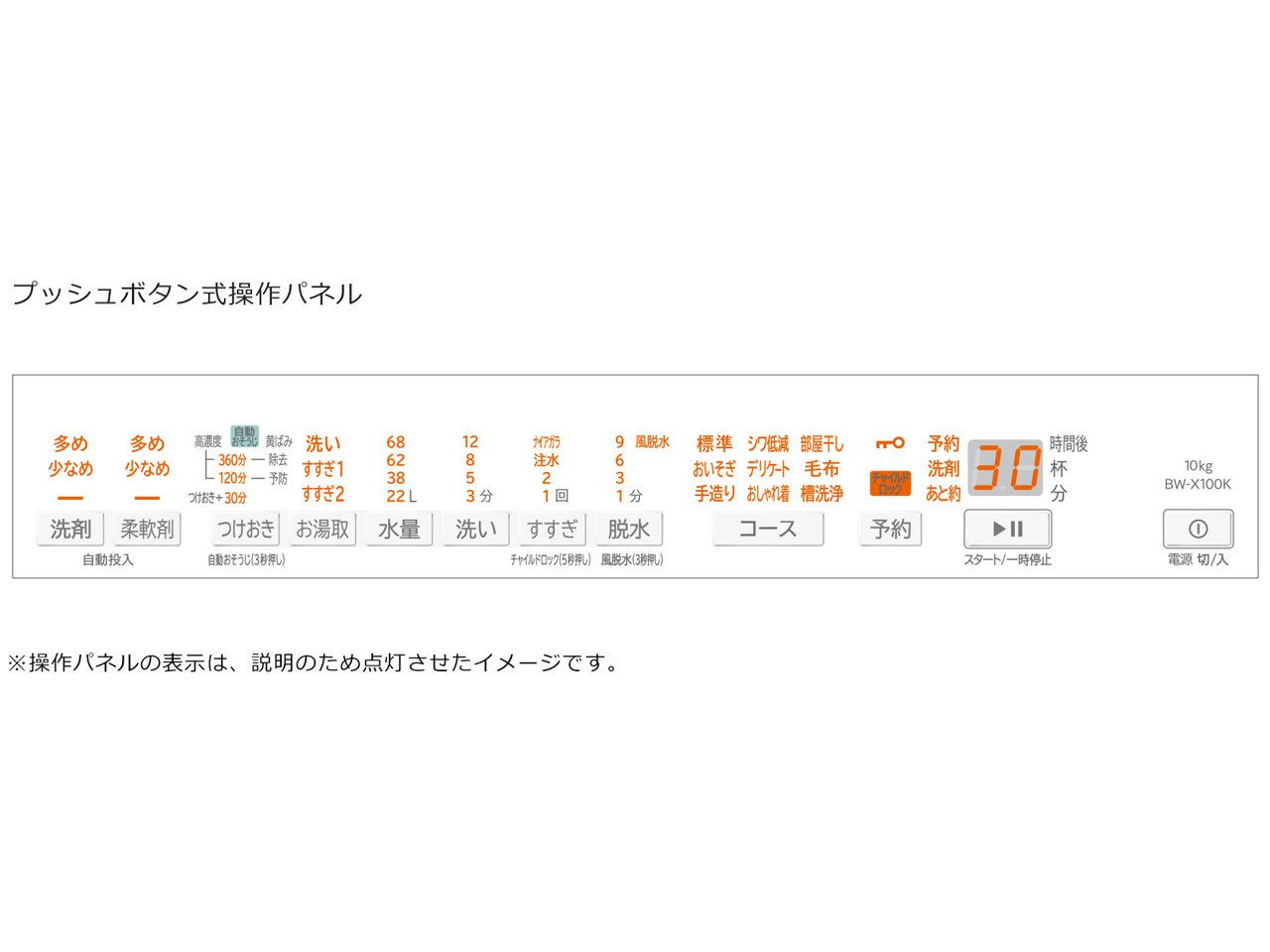 �r�[�g�E�H�b�V�� BW-X100K(W) [�z���C�g]