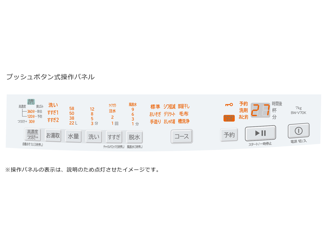 �r�[�g�E�H�b�V�� BW-V70K(W) [�z���C�g]