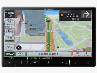 Pioneer AVIC-RW812-D 楽ナビ うく 7V型200mmワイド フルセグチューナー AV一体型