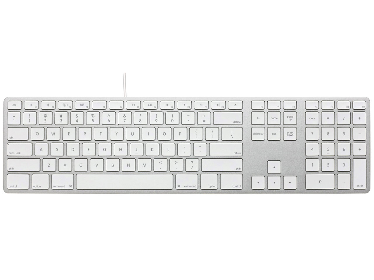 Matias Wired Aluminum keyboard for Mac FK318S/3 [Silver] �̐��i�摜