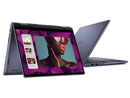 Inspiron 14 2-in-1 Ryzen 5 8640HS�E8GB�������[�E512GB SSD�EWindows 11 Pro���ڃ��f�� [�~�b�h�i�C�g�u���[] �̐��i�摜