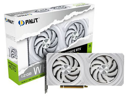 NED4070019K9-1047L (GeForce RTX 4070 WHITE 12GB) [PCIExp 12GB] �h�X�p�����胂�f�� �̐��i�摜