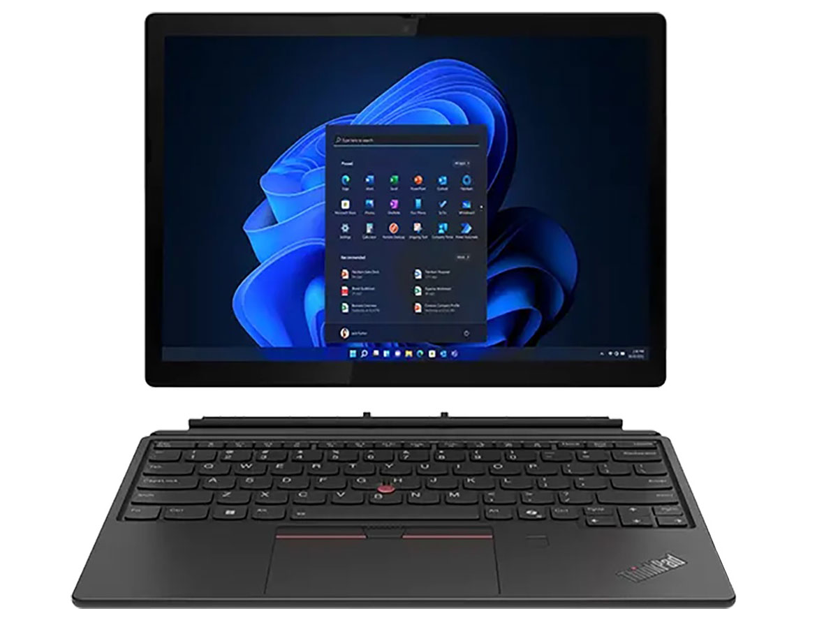 ThinkPad X12 Detachable Gen 2 Core Ultra 5 134U�E16GB�������[�E256GB SSD�E12.3�^�t��HD�t������ �}���`�^�b�`�Ή� 21LKCTO1WW [�u���b�N] �̐��i�摜