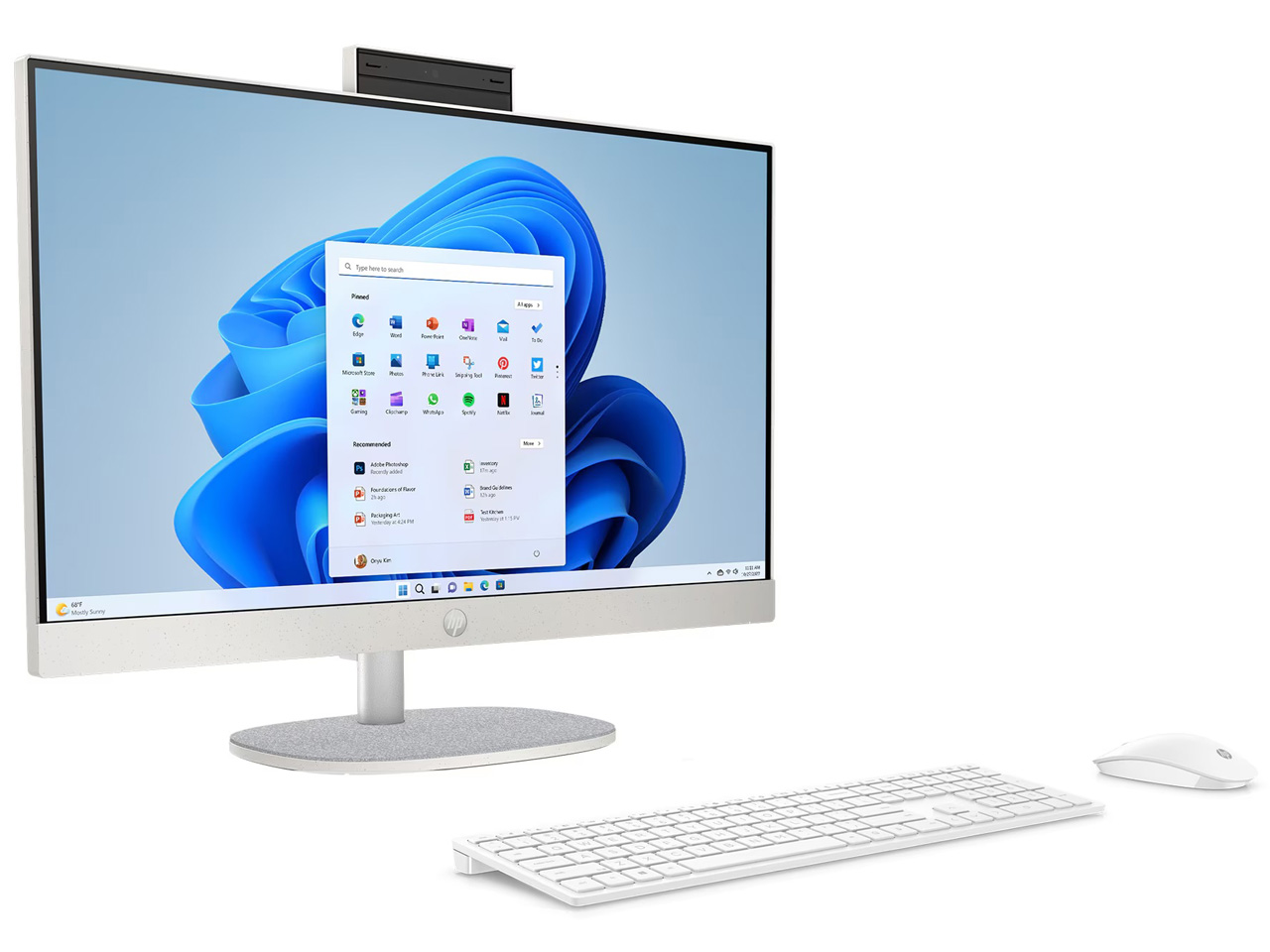 HP All-in-One 24-cr1000jp �X�^���_�[�h���f��G2 [�V�F���z���C�g] �̐��i�摜
