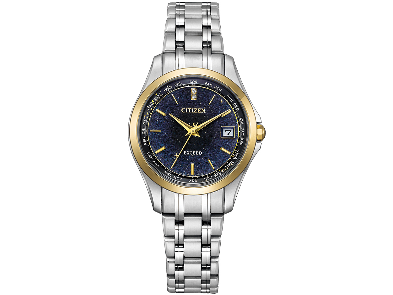 エクシード エコ・ドライブ電波時計 ダイレクトフライト 「天の川」 限定モデル EC1127-68L