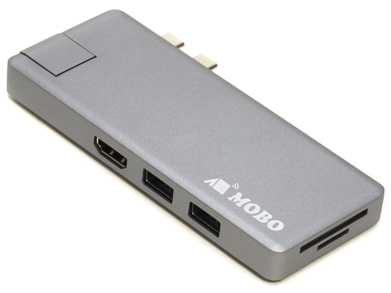 MOBO Dual USB-C Dock +LAN AM-TC2D02SG �̐��i�摜