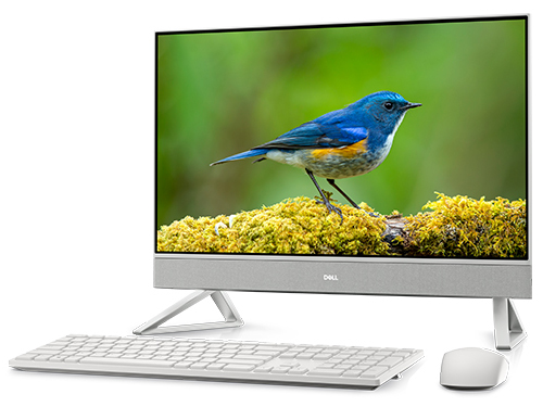 Inspiron 24 �I�[���C������ Ryzen 5 7530U�E8GB�������E1TB SSD���ځE�g���C�A���O���X�^���h���f�� [�p�[���z���C�g] �̐��i�摜