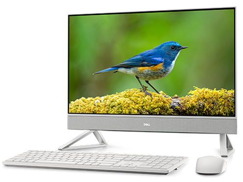 Inspiron 24 �I�[���C������ Ryzen 3 7330U�E8GB�������[�E512GB SSD�E�^�b�`�p�l�����ځEOffice Personal 2021�t�E�g���C�A���O���X�^���h���f�� [�p�[���z���C�g] �̐��i�摜