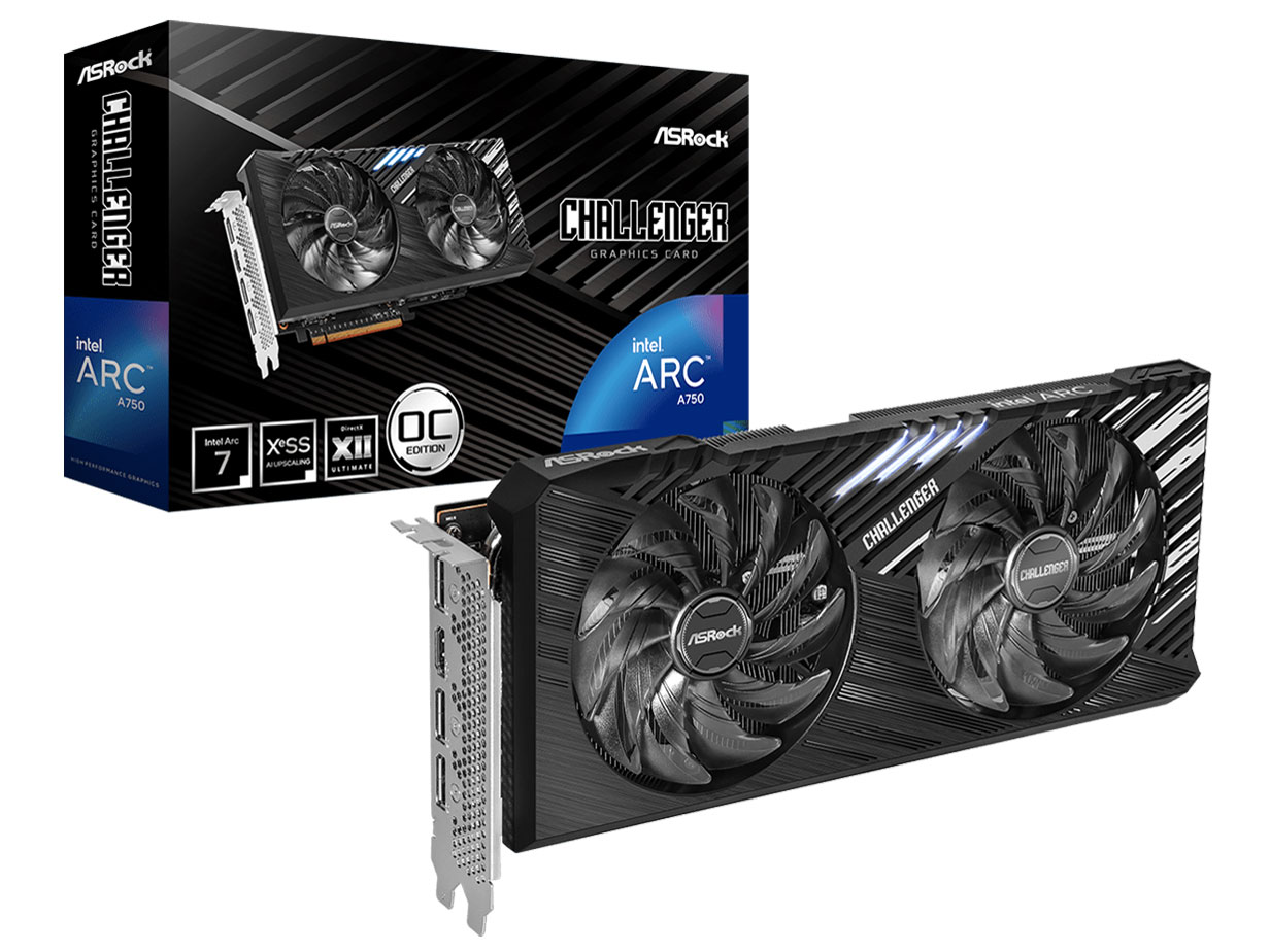 Intel Arc A750 Challenger SE 8GB OC [PCIExp 8GB] �̐��i�摜