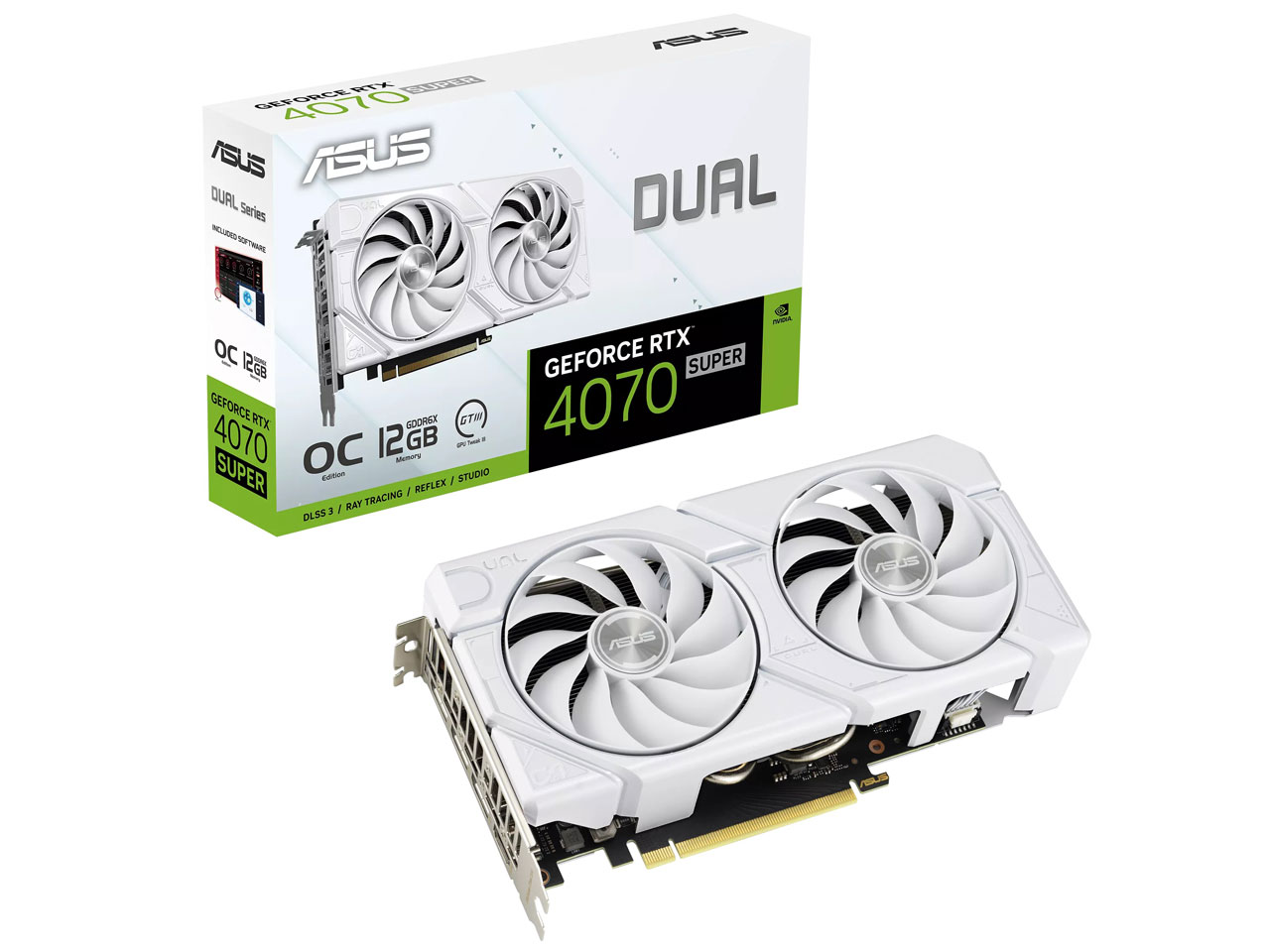 DUAL-RTX4070S-O12G-EVO-WHITE [PCIExp 12GB] �̐��i�摜