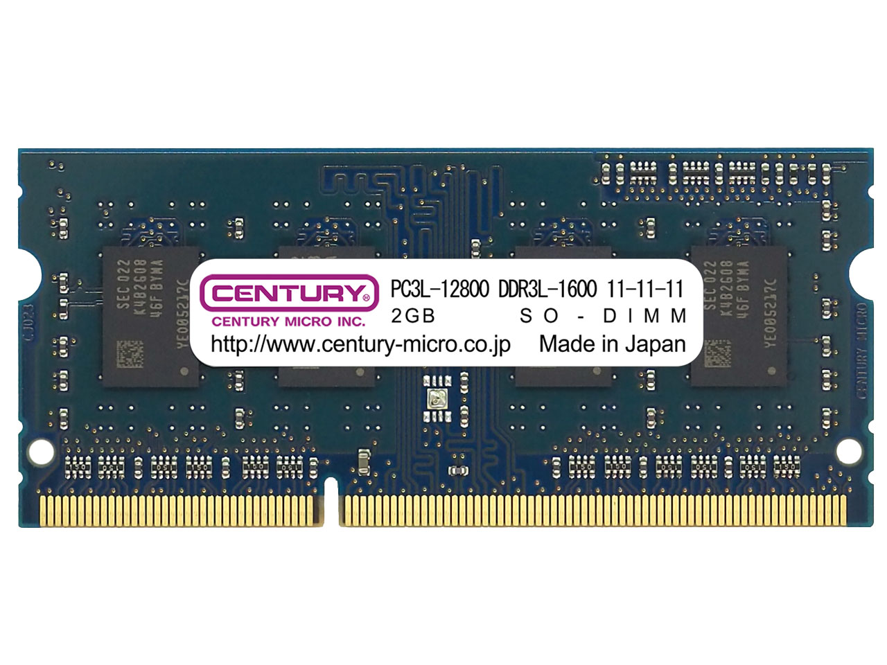 CD2G-SOD3LU1600H [SODIMM DDR3L PC3L-12800 2GB] �̐��i�摜