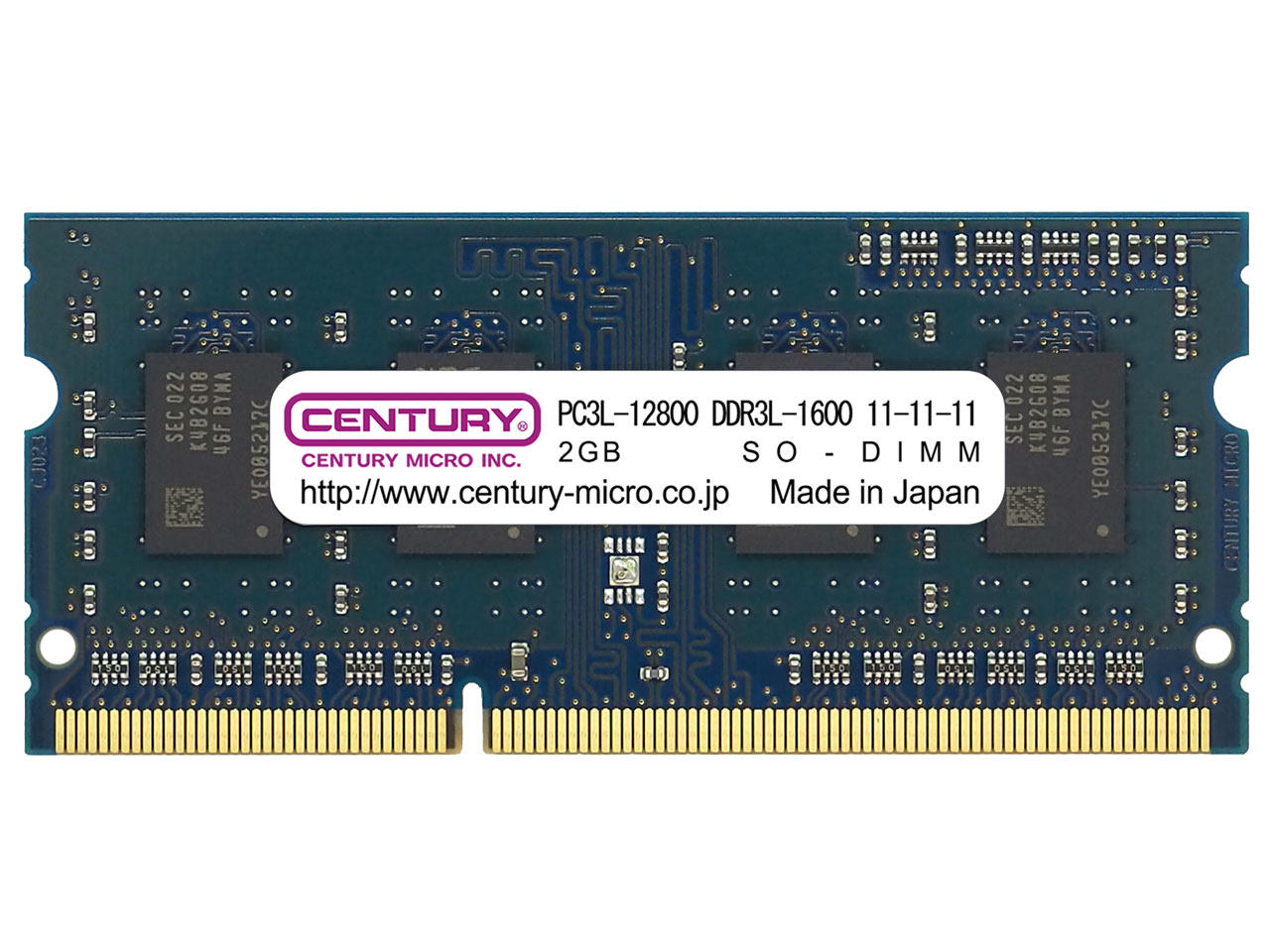 CK2GX2-SOD3LU1600H [SODIMM DDR3L PC3L-12800 2GB 2���g] �̐��i�摜