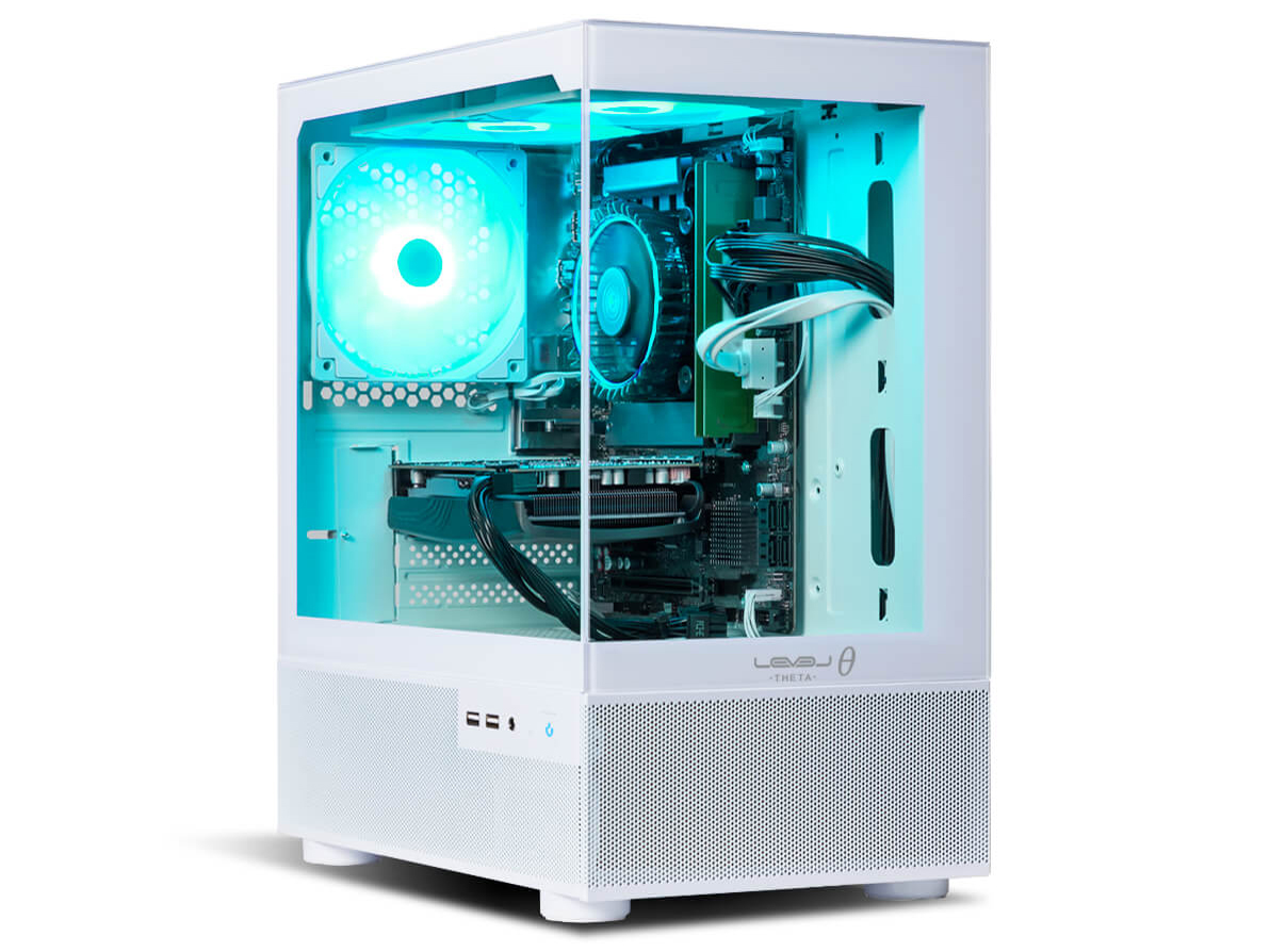 LEVEL�� Ryzen 5 7500F/RTX 4060/16GB������/500GB NVMe M.2 SSD/LEVEL-M2A6-R75F-RLX-MINT SHERBET [�~���g�V���[�x�b�g] �̐��i�摜