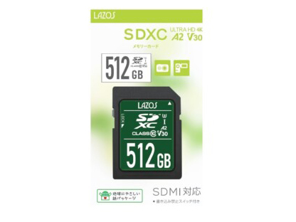 Lazos L-B512SD10-U3V30A2 [512GB] �̐��i�摜