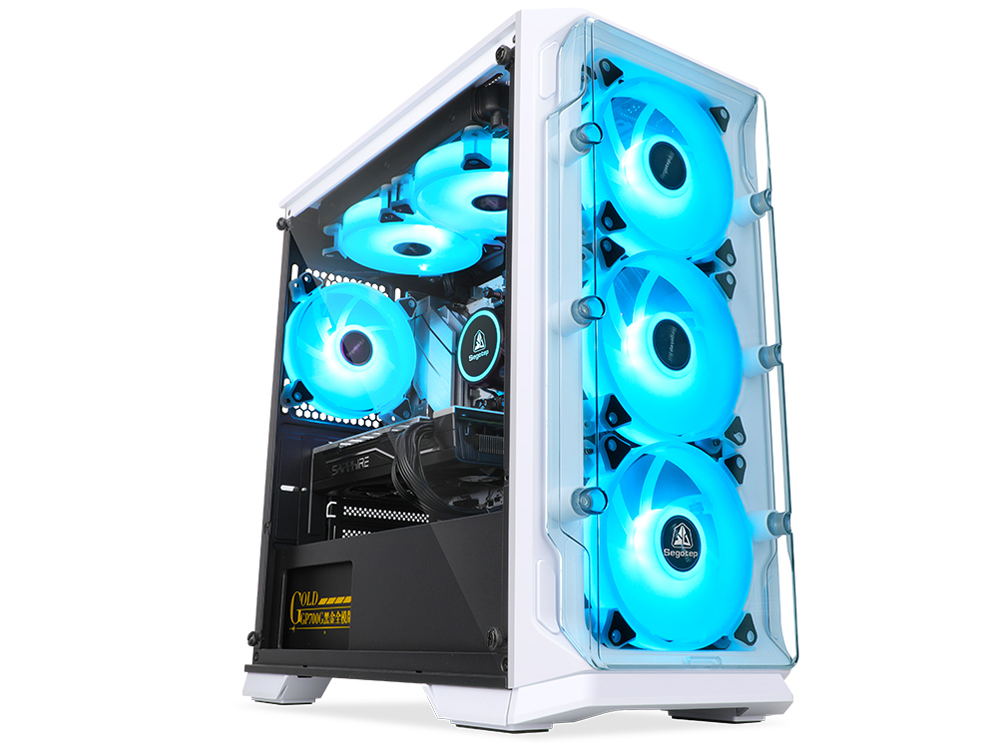 Barikata-433261 Core i7 14700F/16GB������/1TB M.2 NVMe Gen4 SSD/RTX 4060/����N�[���[����/�J�X�^�}�C�Y���f�� [White] �̐��i�摜