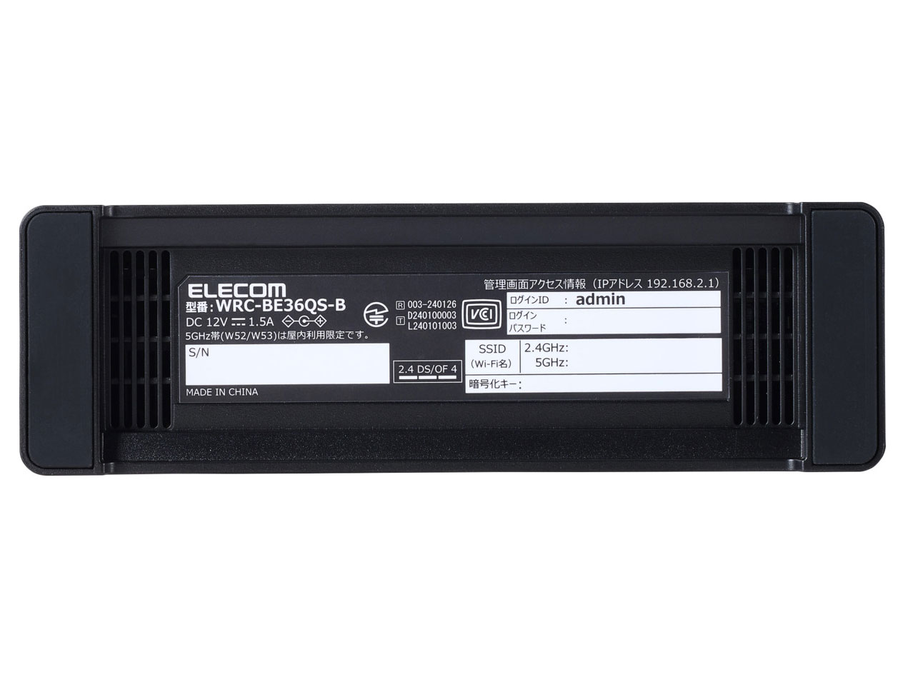 WRC-BE36QS-B [�u���b�N]