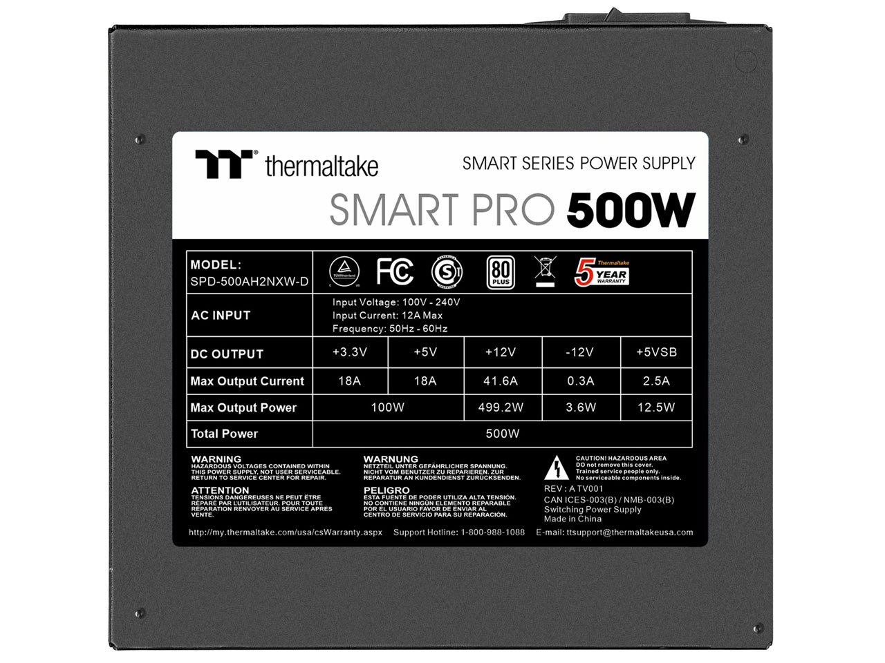 Smart Pro 500W STANDARD PS-SPD-0500NNFAWJ-1