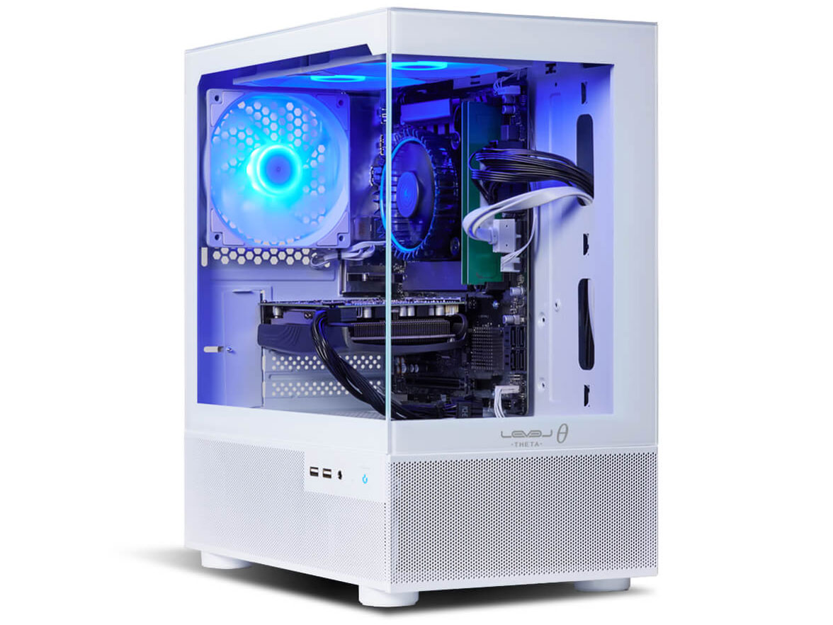 LEVEL�� Core i5 14400F�ERX 6600�E16GB�������E500GB NVMe M.2 SSD�ELEVEL-M27M-144F-DPX-WHITE [�z���C�g] �̐��i�摜