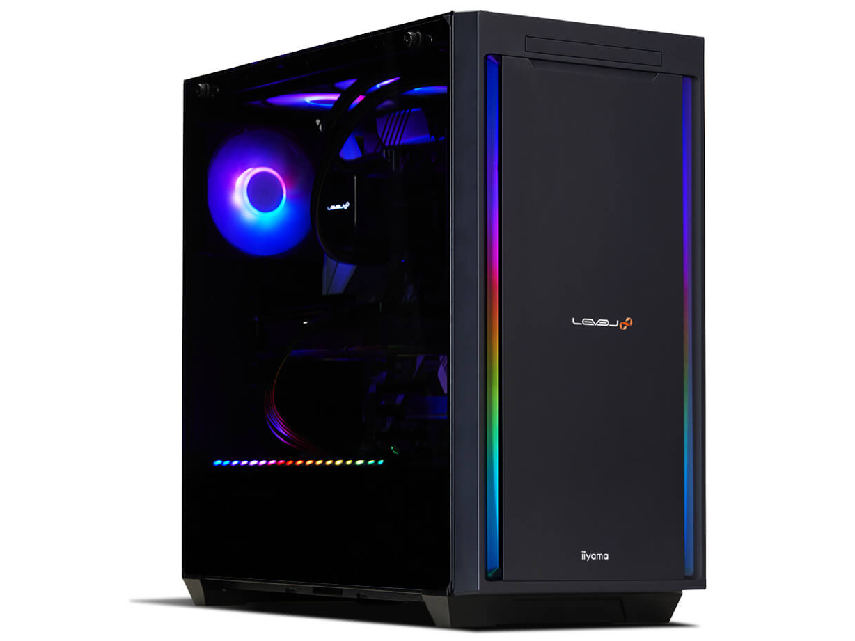 LEVEL�� Core i7 14700KF�ERTX 4070 SUPER�E32GB�������E1TB NVMe M.2 SSD�EWindows 11 Home [DSP��]�ELEVEL-R77A-LC147KF-TT3X [RGB Build] �̐��i�摜