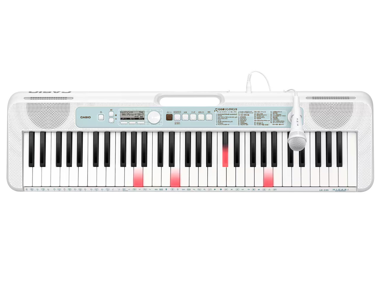 Casiotone ���i�r�Q�[�V�����L�[�{�[�h LK-335 [�z���C�g] �̐��i�摜