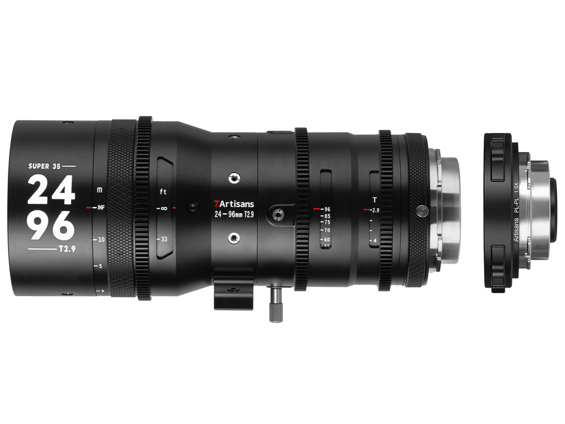 7Artisans Sprite 24-96mm T2.9 S35 + 1.5X �e���R���o�[�^�[�Z�b�g 7A-SP2496-PL15X [PL�}�E���g�p] �̐��i�摜