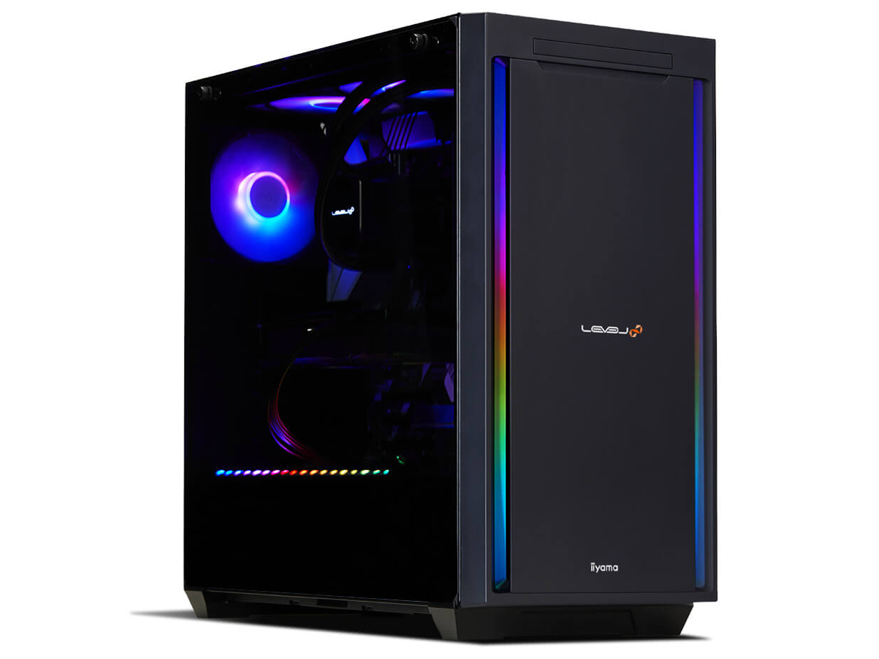 LEVEL�� Ryzen 7 7800X3D�ERTX 4070 SUPER�E32GB�������E1TB NVMe M.2 SSD�EWindows 11 Home [DSP��]�ELEVEL-R7B6-LCR78D-TTX [RGB Build] �̐��i�摜