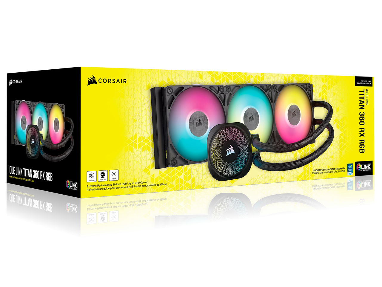 iCUE LINK TITAN 360 RX RGB CW-9061018-WW [�u���b�N]