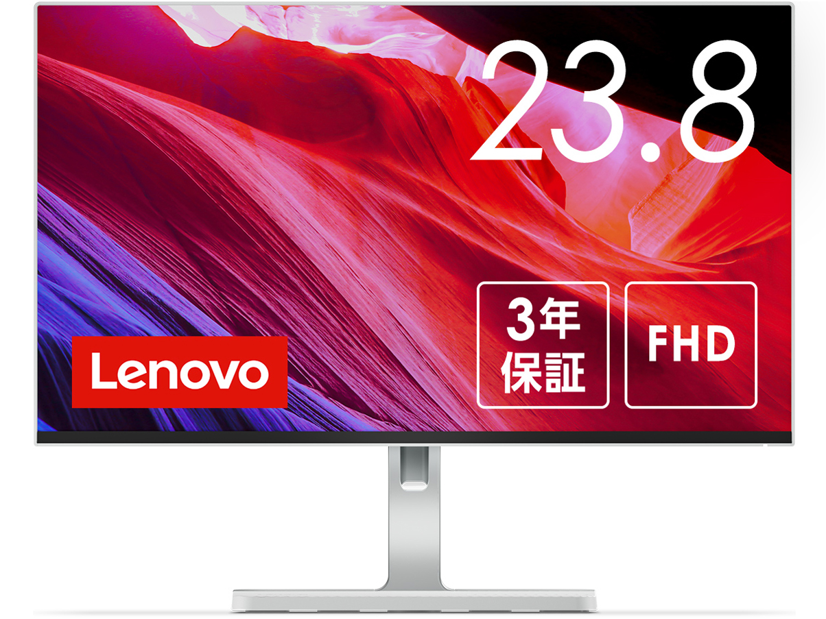 Lenovo L24m-4A �t��HD 67BDUAC6JP [23.8�C���` �O���[] �̐��i�摜