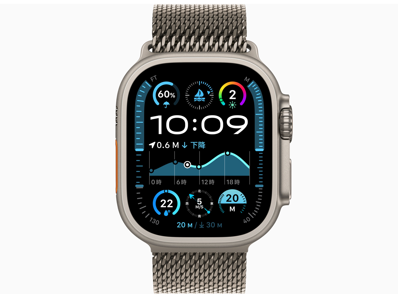 Apple Watch Ultra 2 GPS+Cellular���f�� 49mm MX5R3J/A [�i�`�������E�i�`�������`�^�j�E���~���l�[�[���[�v M]