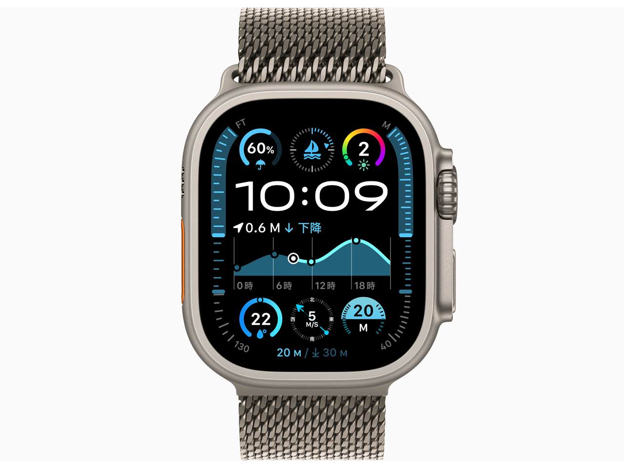 Apple Watch Ultra 2 GPS+Cellular���f�� 49mm MX5T3J/A [�i�`�������E�i�`�������`�^�j�E���~���l�[�[���[�v L]
