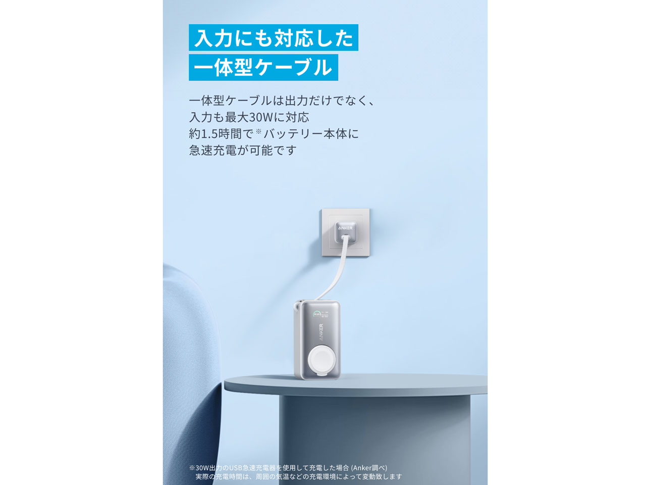 MagGo Power Bank (10000mAh 35W For Apple Watch) A1657N21 [�z���C�g]