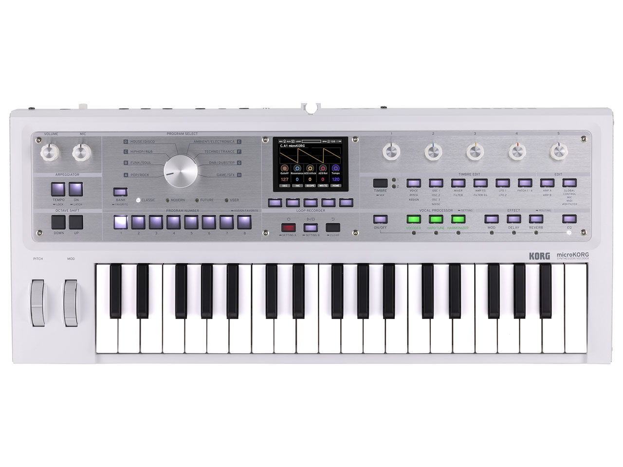 microKORG 2 MWH [���^���b�N�E�z���C�g] �̐��i�摜