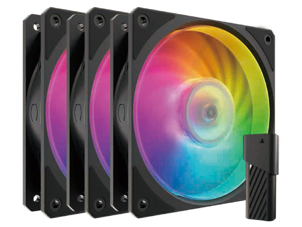 Mobius 120P ARGB 3-Pack Fan Kit MFZ-M2DN-243P2-R1 [�u���b�N] �̐��i�摜