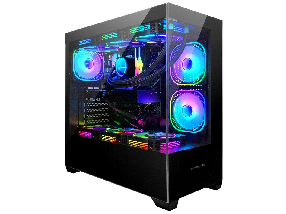 �� GP-V3 Ryzen 5 4500�ERTX 4060�ENVMe M.2 SSD 500GB�E16GB�������ECPU����t�@���EWindows 10 [�u���b�N] �̐��i�摜