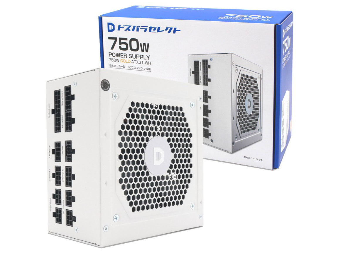 750W-GOLD-ATX31-WH [�z���C�g]