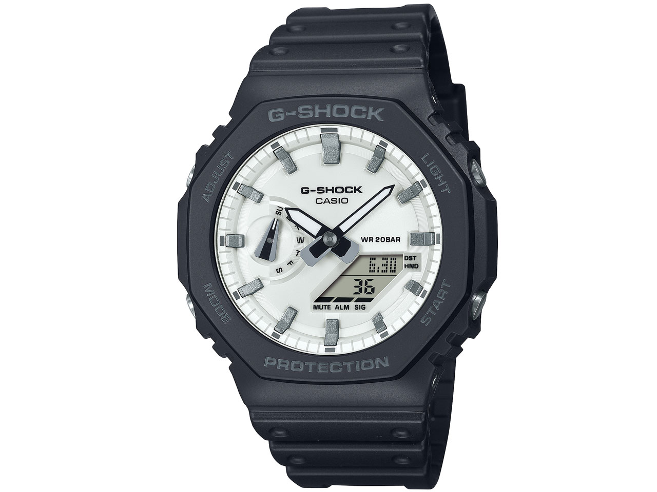 G-SHOCK Black and brilliant whiteシリーズ GA-2100WD-1AJF