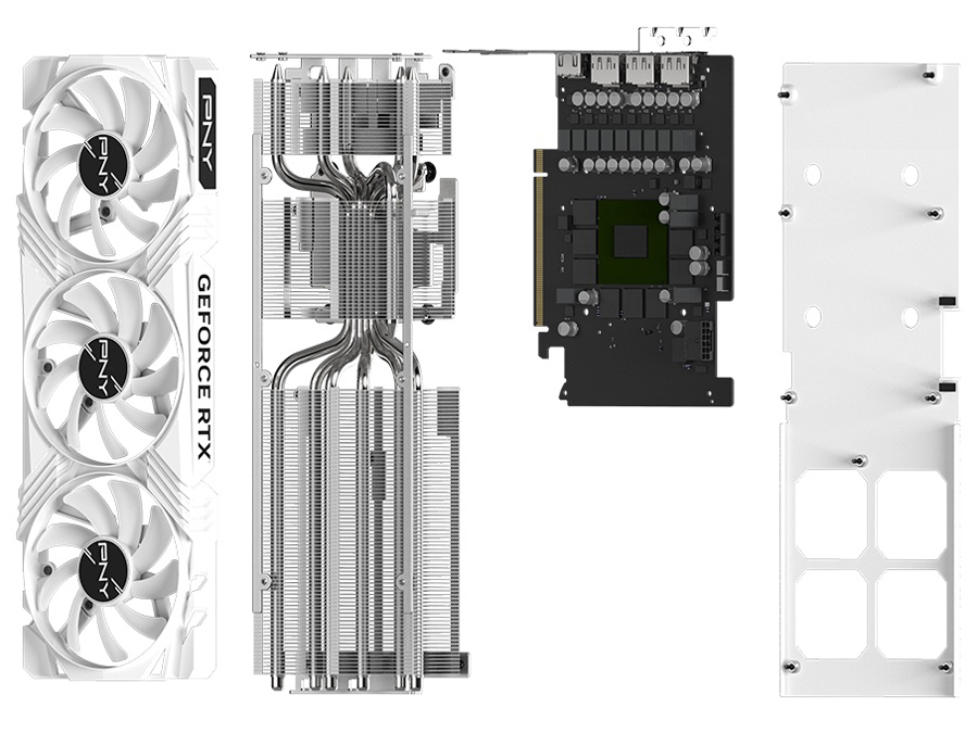 GeForce RTX 4070 Ti Super 16GB VERTO LED �g���v���t�@�� White edition VCG4070TS16TFWXPB1-O [PCIExp 16GB]
