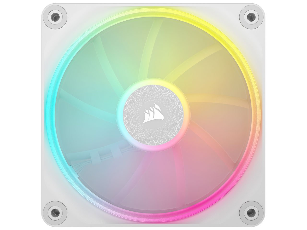 iCUE LINK LX120 RGB White Single Fan Expansion CO-9051029-WW [�z���C�g] �̐��i�摜