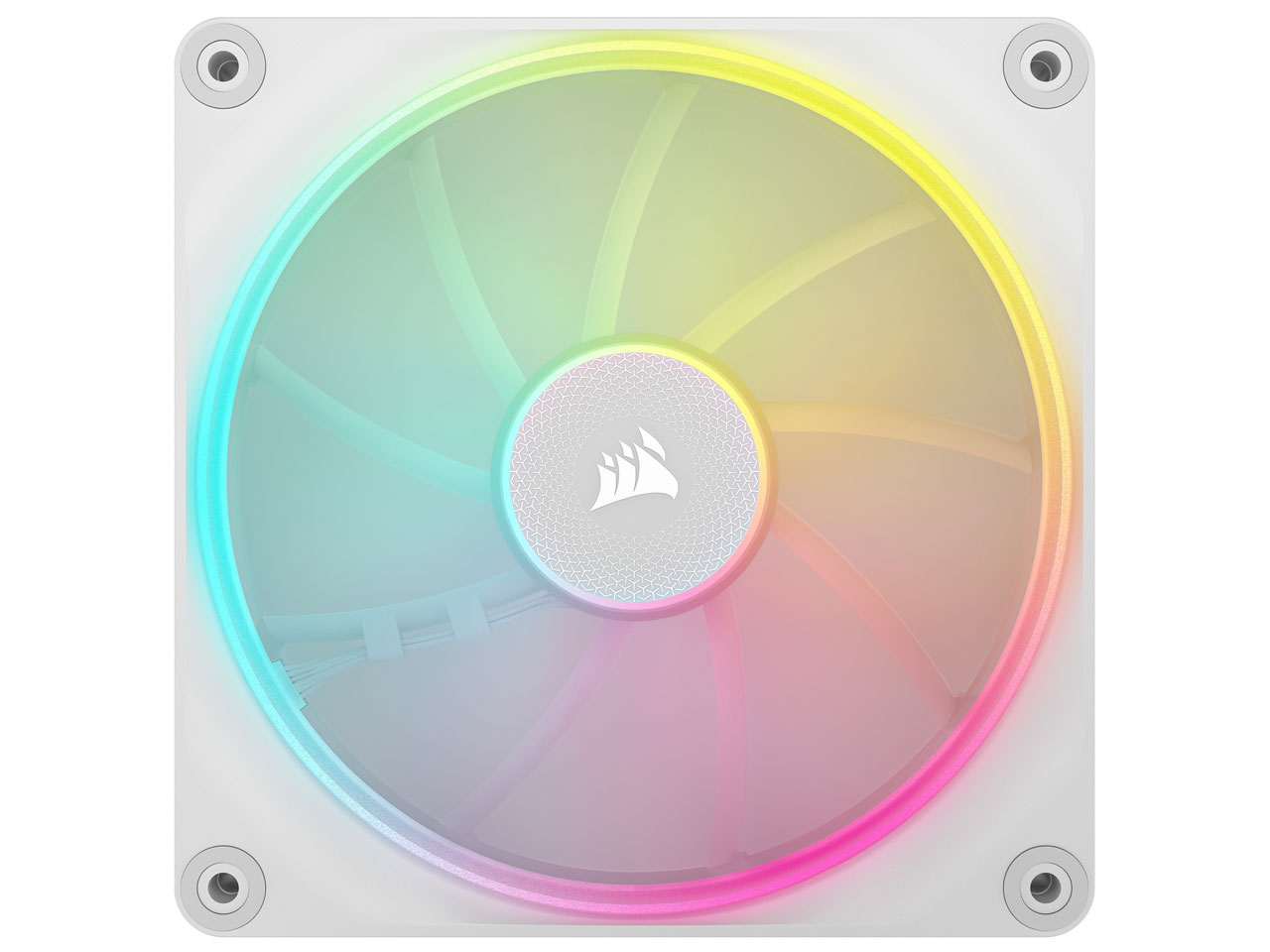 iCUE LINK LX140 RGB White Single Fan Expansion CO-9051031-WW [�z���C�g] �̐��i�摜