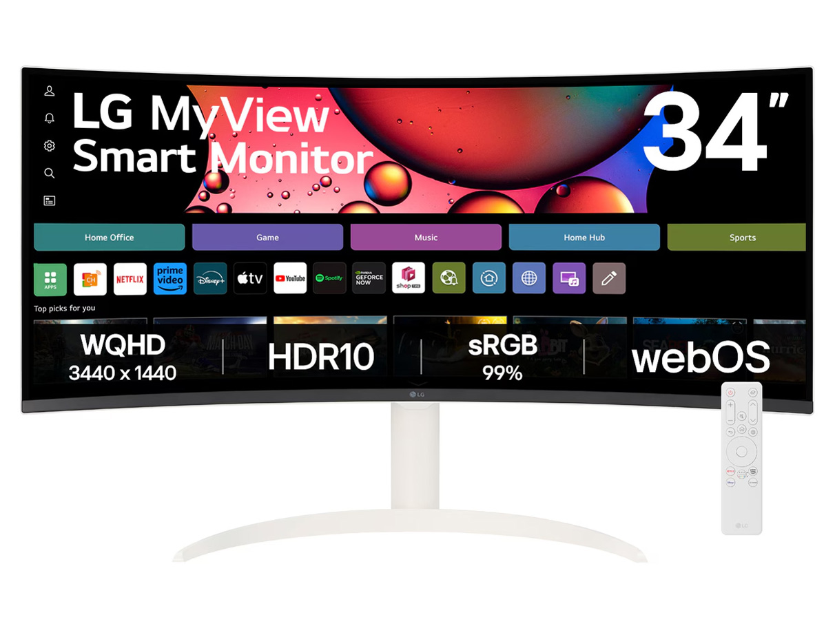 MyView Smart Monitor 34SR65QC-W [34インチ ホワイト]