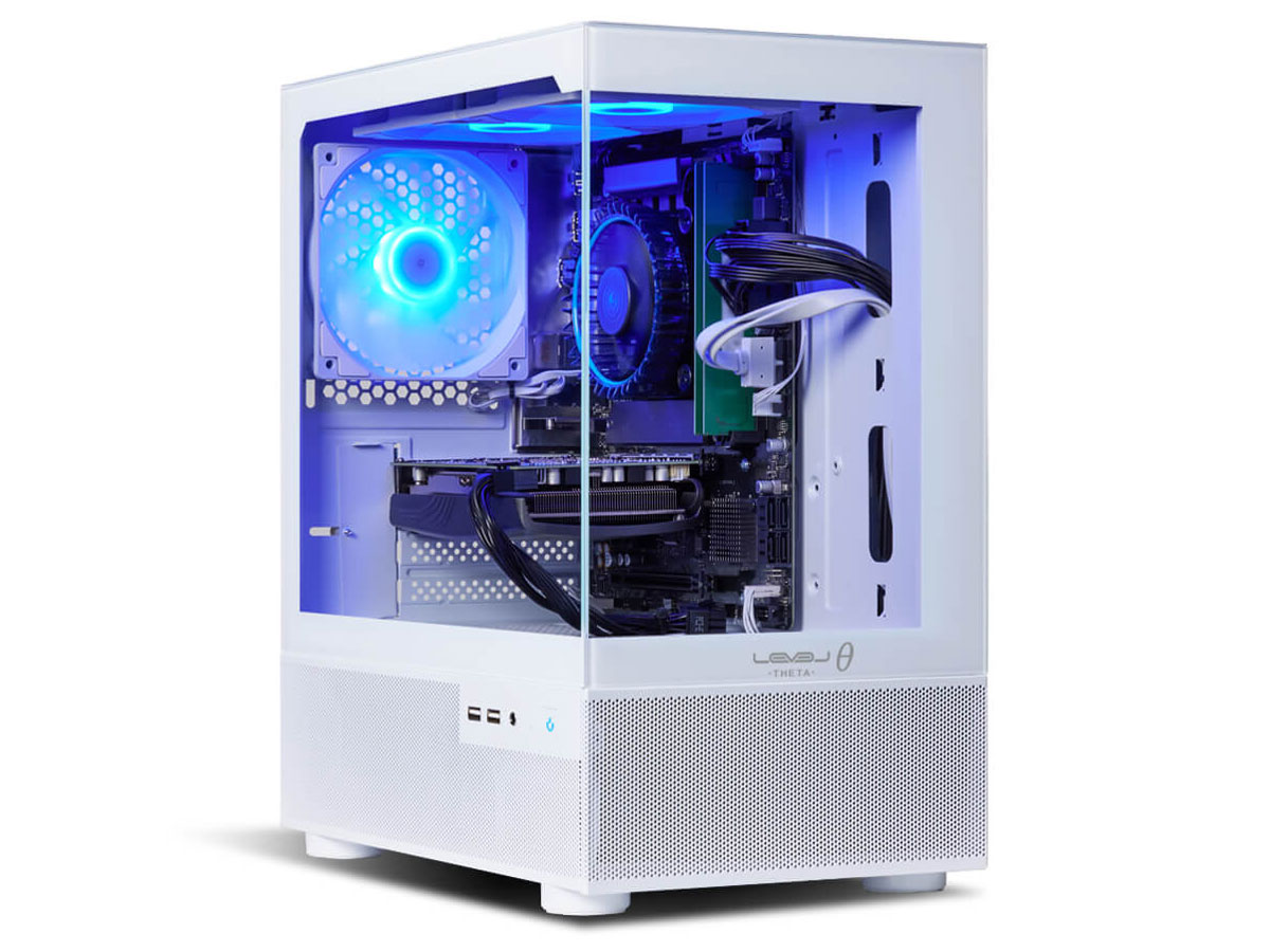 LEVEL�� Ryzen 7 5700X�ERX 6600�E16GB�������E500GB NVMe M.2 SSD�ELEVEL-M2P5-R57X-DPX-WHITE [�z���C�g] �̐��i�摜