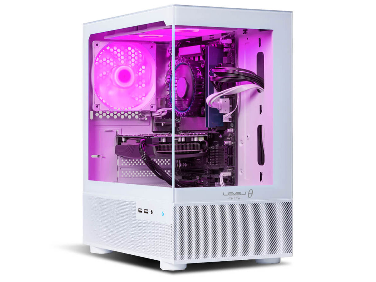 LEVEL�� Ryzen 7 5700X�ERTX 4060Ti�E16GB�������E500GB NVMe M.2 SSD�ELEVEL-M2P5-R57X-STX-SAKURA [������] �̐��i�摜