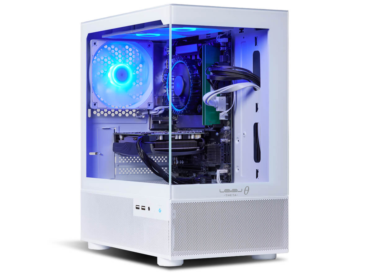 LEVEL�� Ryzen 7 5700X�ERTX 4070 SUPER�E16GB�������E500GB NVMe M.2 SSD�ELEVEL-M2P5-R57X-TTX-WHITE [�z���C�g] �̐��i�摜