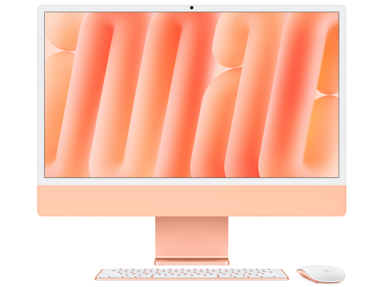 iMac 24�C���` Retina 4.5K�f�B�X�v���C���f�� M4�`�b�v 10�R�AGPU 512GB SSD 24GB������ [�I�����W] �̐��i�摜