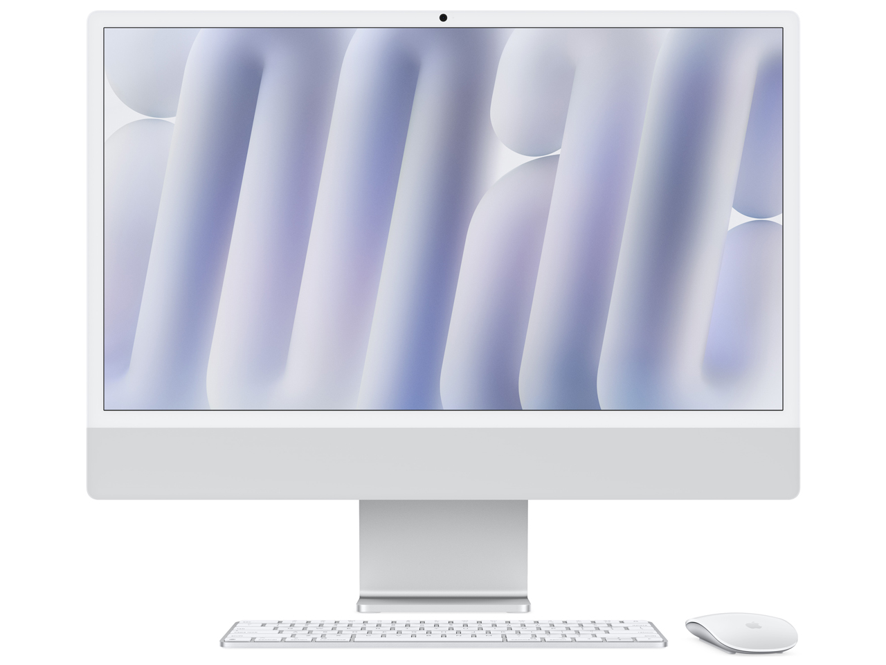 iMac 24�C���` Retina 4.5K�f�B�X�v���C���f�� M4�`�b�v 10�R�AGPU 512GB SSD 24GB������ MCR24J/A [�V���o�[] �̐��i�摜