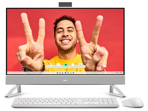 Inspiron 27 �I�[���C������ Core i7 1355U�E16GB�������E1TB SSD���ځE�g���C�A���O���X�^���h���f��(500����fWeb�J��������) [�p�[���z���C�g] �̐��i�摜