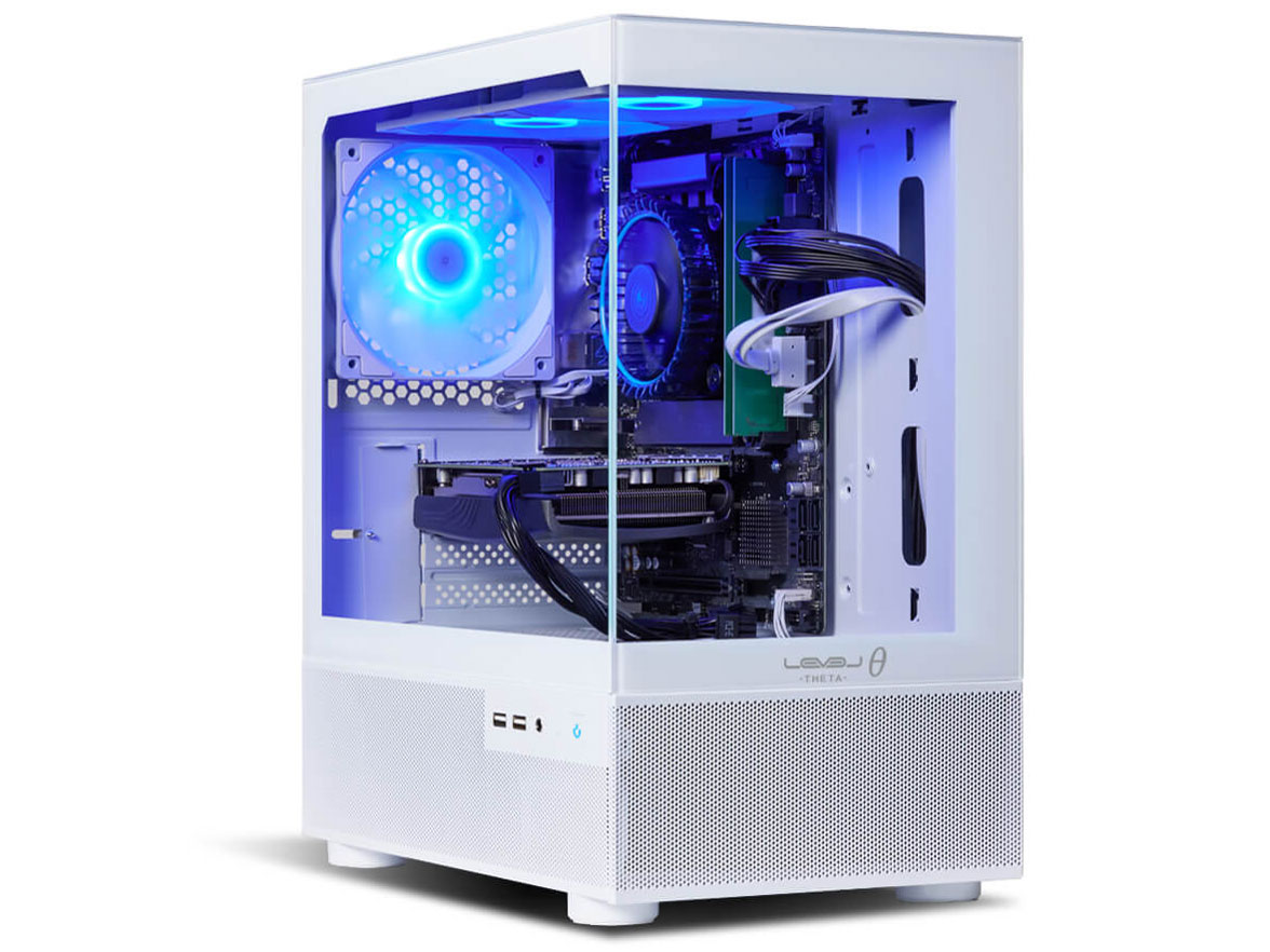 LEVEL�� Ryzen 7 7700�ERTX 4060�E16GB�������E500GB NVMe M.2 SSD�ELEVEL-M2A6-R77-RLX-WHITE [�z���C�g] �̐��i�摜