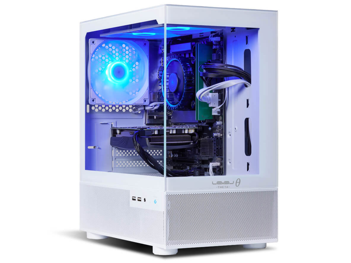 LEVEL�� Ryzen 7 7700�ERTX 4070 SUPER�E16GB�������E500GB NVMe M.2 SSD�ELEVEL-M2A6-R77-TTX-WHITE [�z���C�g] �̐��i�摜