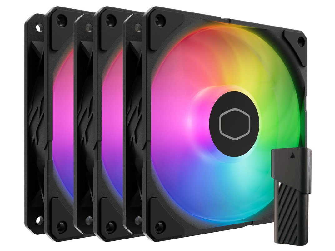 SickleFlow Edge 120 ARGB 3-Pack Fan Kit MFX-B2DN-253P2-R2 [�u���b�N] �̐��i�摜