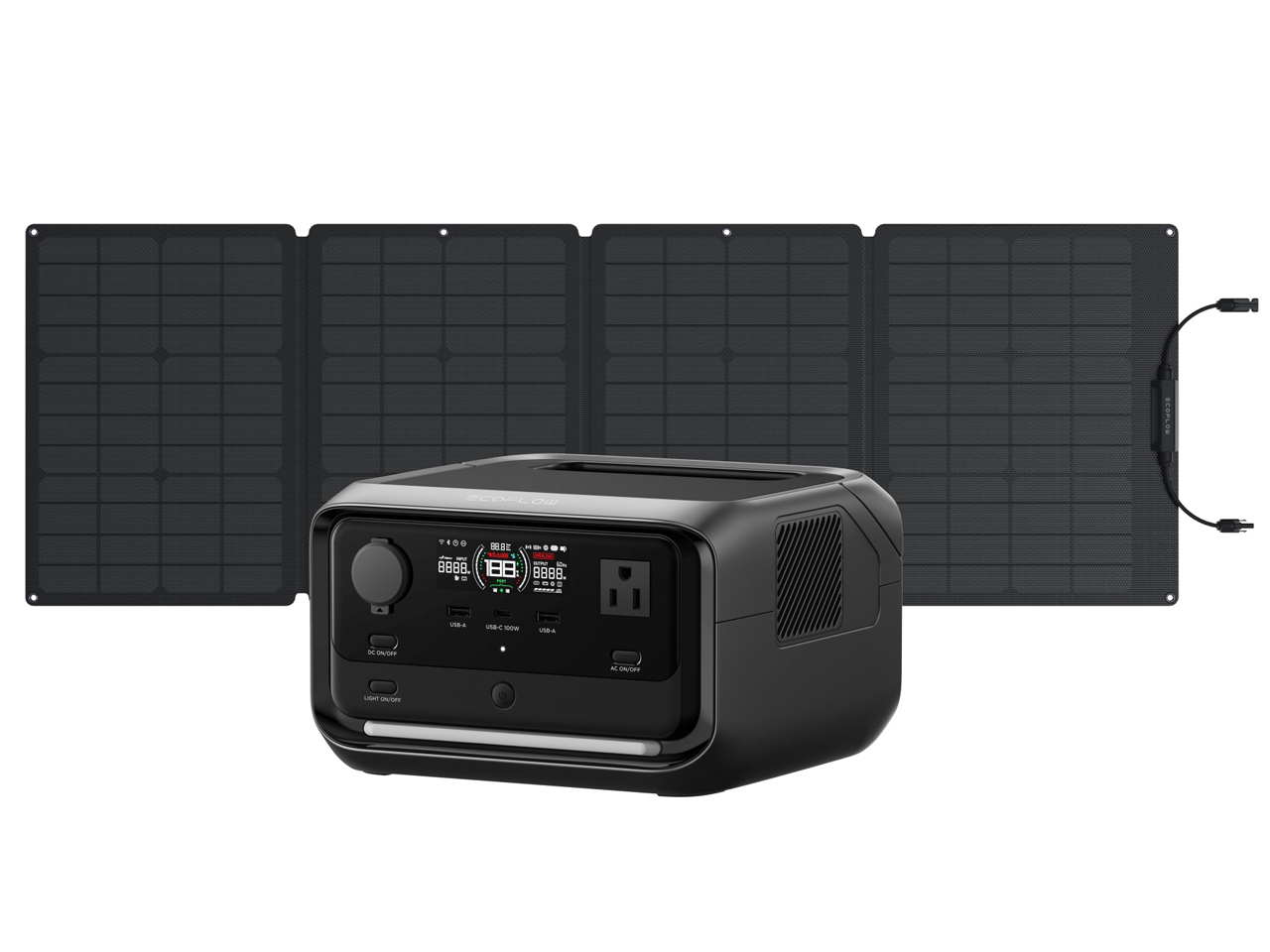 EcoFlow RIVER 3 Plus+110W�\�[���[�p�l���Z�b�g